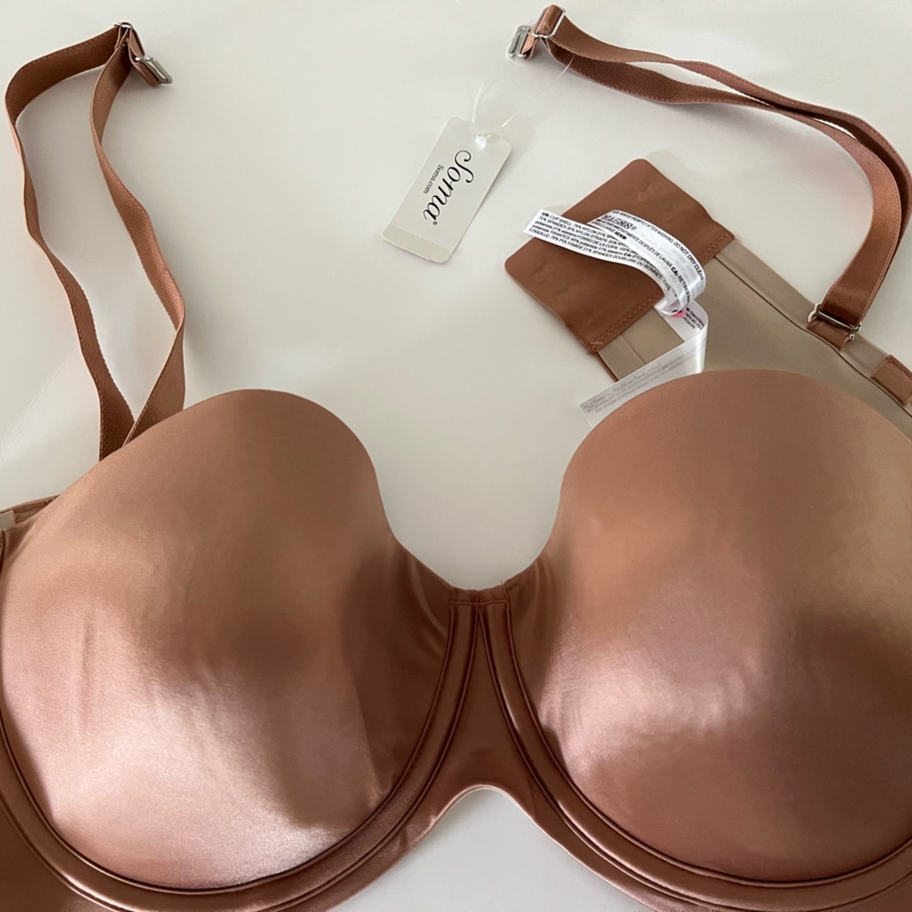 SOMA - Vanishing Strapless Bra, Size 40D, Sun Kissed